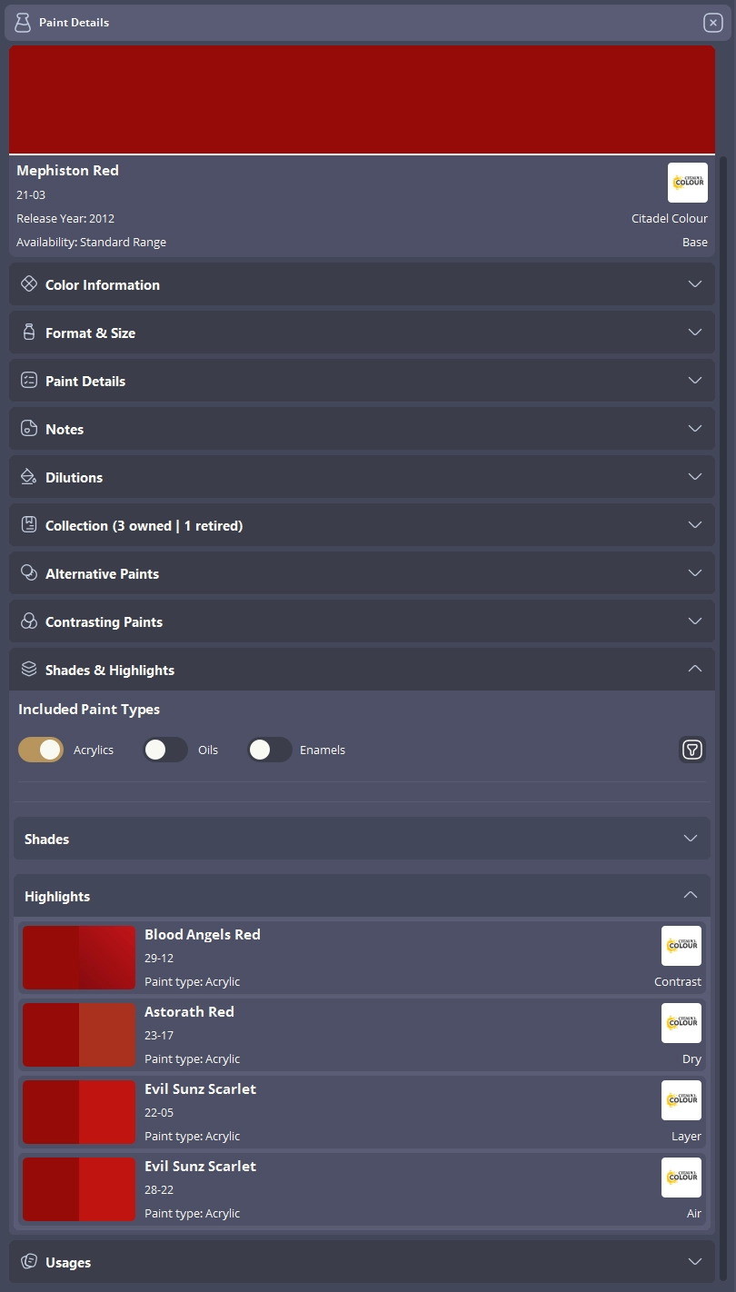 Highlight suggestions for miniature painting